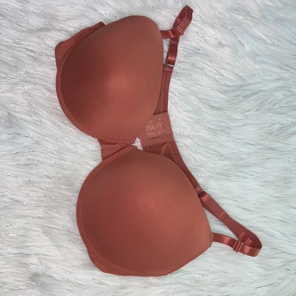 3/$30 Danskin Rust Orange Underwire Bra 42D - Picture 3 of 13